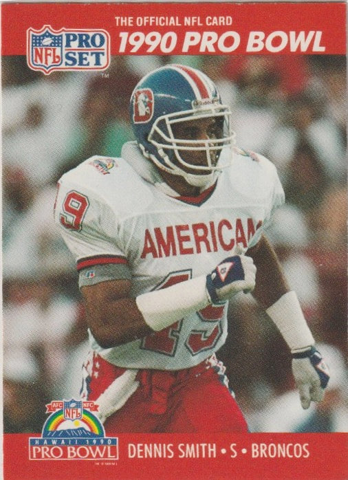 NFL 1990 ProSet - No 372 - Dennis Smith