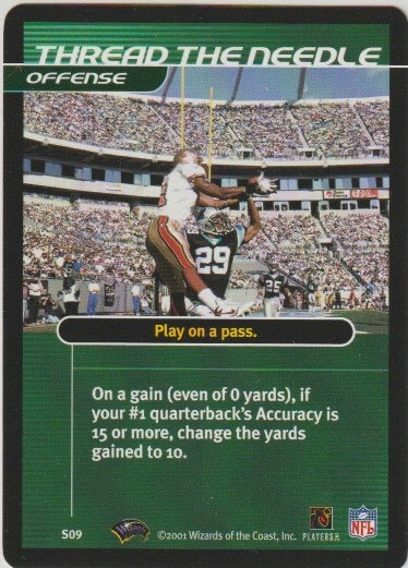 NFL 2001 Showdown 1st Edition Strategy - No S09 - Panthers vs. 49ers