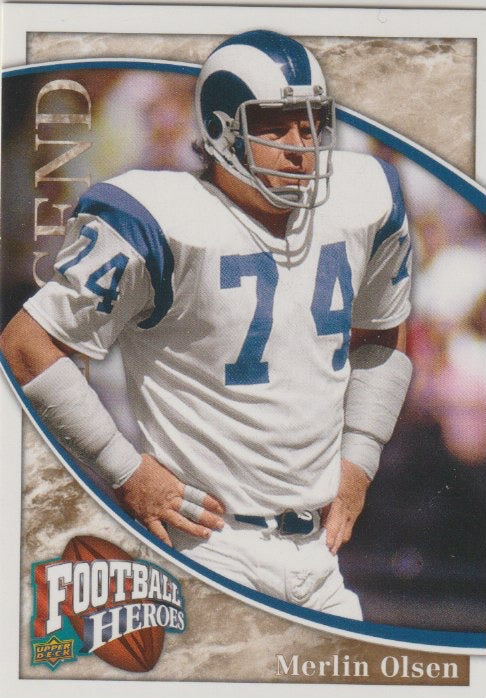 NFL 2009 Upper Deck Heroes - No 218 - Merlin Olsen