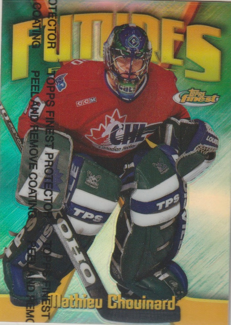 NHL 1998-99 Finest Futures Finest Refractors - No F12 - Mathieu Chouinard