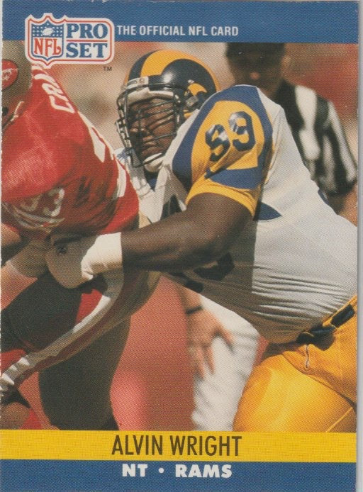 NFL 1990 ProSet - No 556 - Alvin Wright