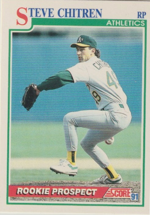 MLB 1991 Score - No 760 - Steve Chitren