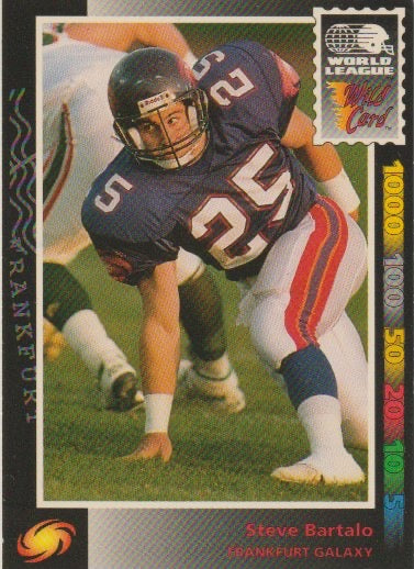 NFL 1992 Wild Card WLAF - No 88 - Steve Bartalo