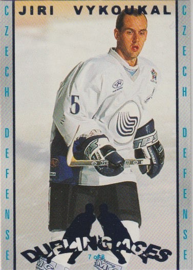 FIN 2001-02 Finnish Cardset Dueling Aces - No 7 of 8 - Marek Zidlicky / Jiri Vykoukal