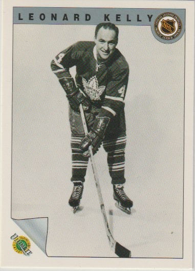 NHL 1991-92 Ultimate Original Six - No 38 - Leonard Kelly