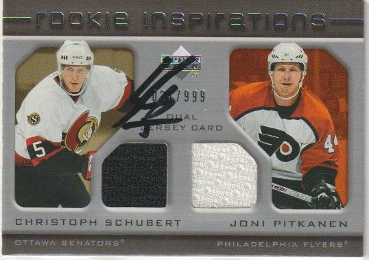 NHL/DEL 2005-06 Upper Deck Rookie Update - No 222 - Christoph Schubert / Joni Pitkanen