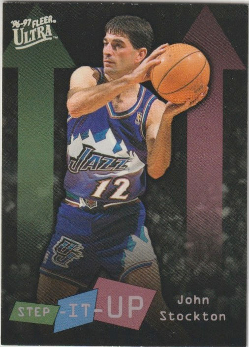 NBA 1996 / 97 Ultra - No 286 - John Stockton