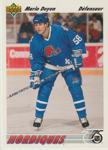 NHL 1991-92 Upper Deck French - No 411 - Mario Doyon