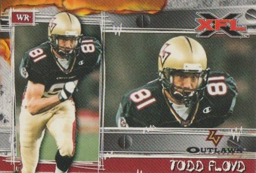 NFL 2001 Topps XFL - No 12 - Todd Floyd