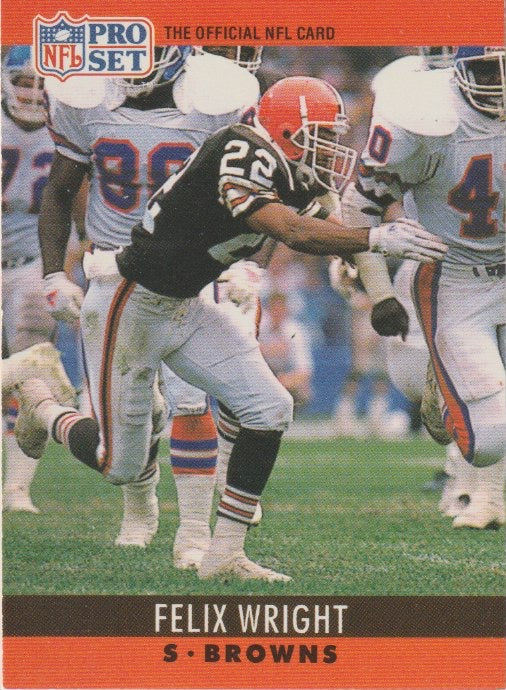 NFL 1990 ProSet - No 76 - Felix Wright