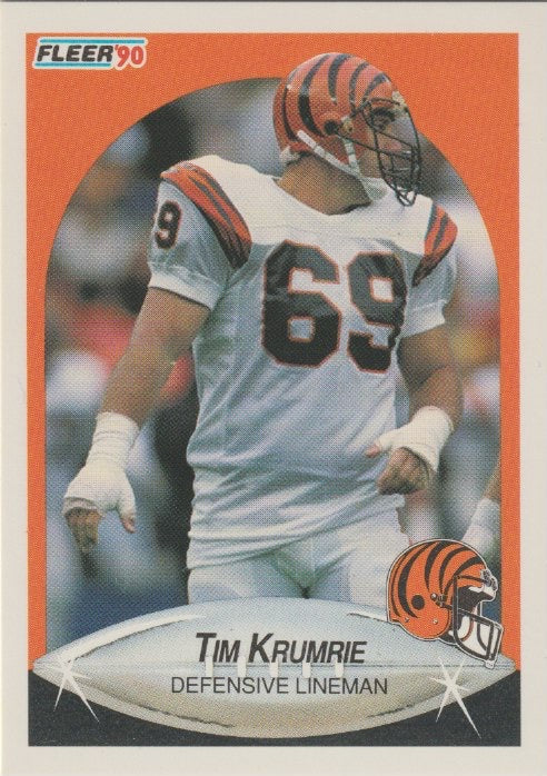 NFL 1990 Fleer - No 218 - Tim Krumrie