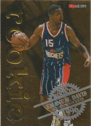 NBA 1996-97 Hoops Rookies - No 6 of 30 - Emanuel Davis