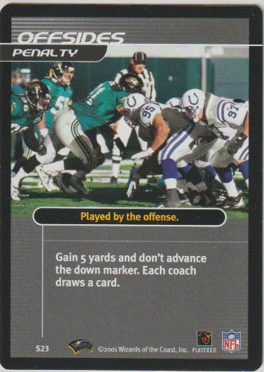 NFL 2001 Showdown 1st Edition Strategy - No S23 - Colts vs. Jaguars