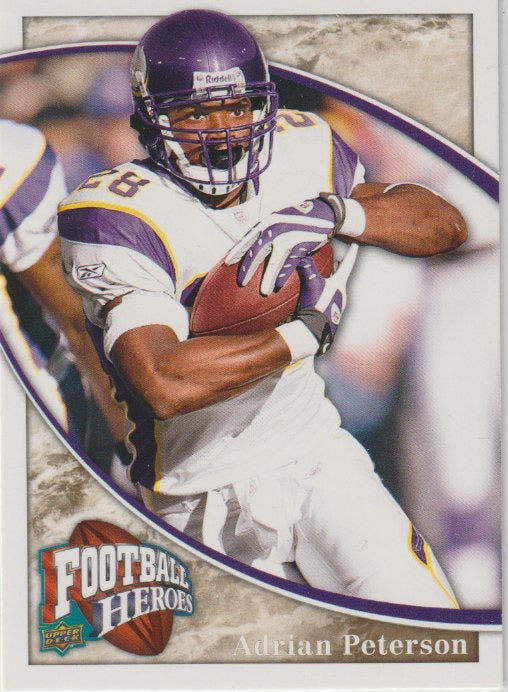 NFL 2009 Upper Deck Heroes - No 52 - Adrian Peterson