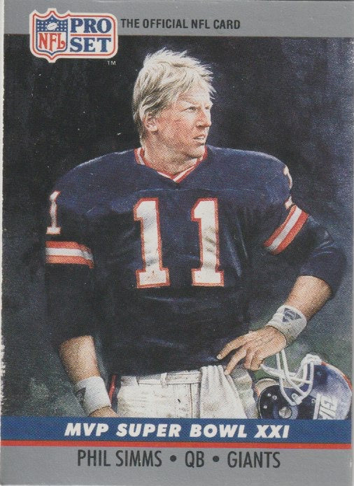 NFL 1990 ProSet - No 21 - Phil Simms