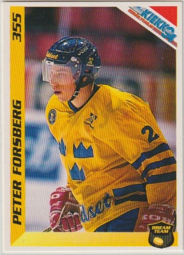 FIN/NHL 1994 Finnish Jaa Kiekko - No 355 - Peter Forsberg