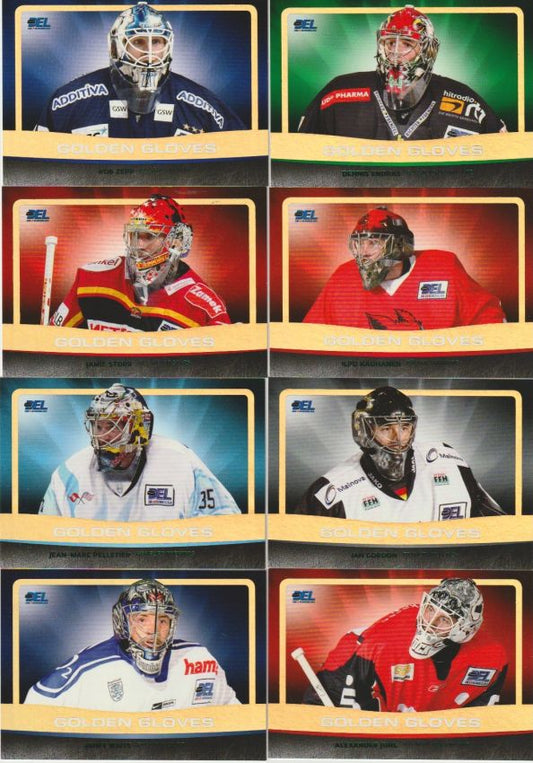 DEL 2008 / 09 CityPress Golden Gloves - No GG01 - GG16 - complete goalie set