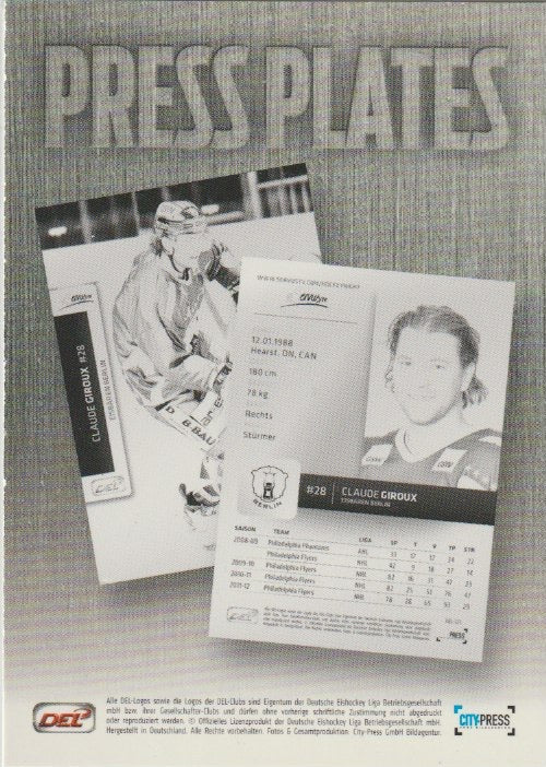 DEL 2012-13 CityPress - No NN0 - Advertising Press Plates