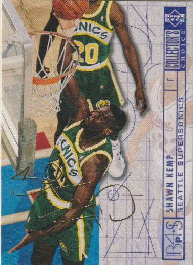 NBA 1994-95 Collector's Choice International German Gold Signature - No 396 - Shawn Kemp