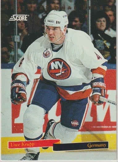 NHL 1993-94 Score International Stars Canadian - No 11 of 22 - Uwe Krupp