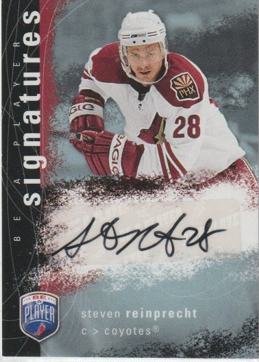 NHL 2007-08 Be A Player Signatures - No S-SR - Steven Reinprecht