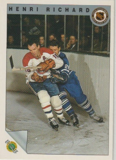 NHL 1991-92 Ultimate Original Six - No 14 - Henri Richard