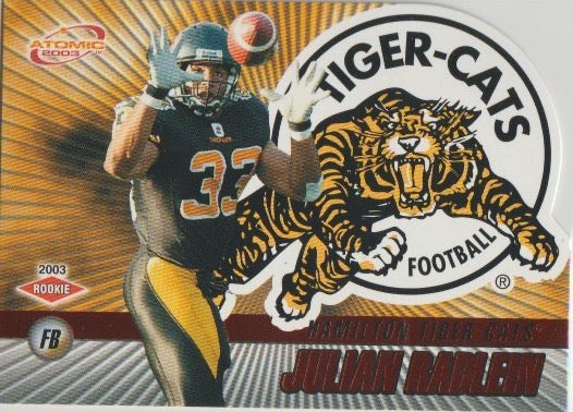 NFL 2003 Atomic CFL Red - No 46 - Julian Radlein