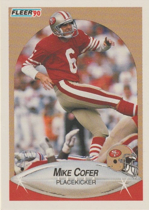 NFL 1990 Fleer - No 4 - Mike Cofer