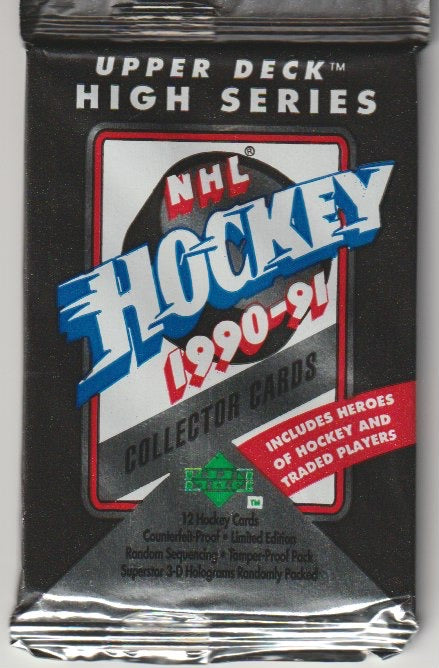 NHL 1990-91 Upper Deck High English Edition Päckchen