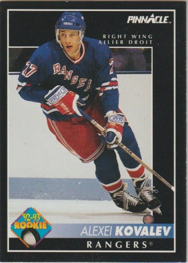 NHL 1992/93 Pinnacle French - No. 403 - Alexei Kovalev