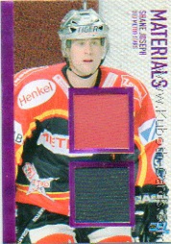 DEL 2008/09 CityPress Jersey Card Materials - No MA03 - Shane Joseph