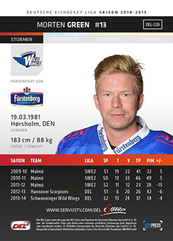 DEL 2014-15 CityPress - No 220 - Morten Green