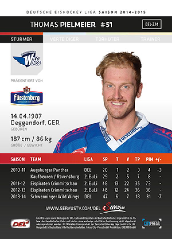 DEL 2014-15 CityPress - No 224 - Thomas Pielmeier