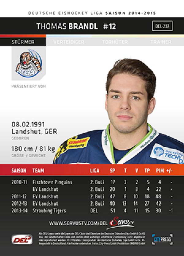 DEL 2014-15 CityPress - No 237 - Thomas Brandl