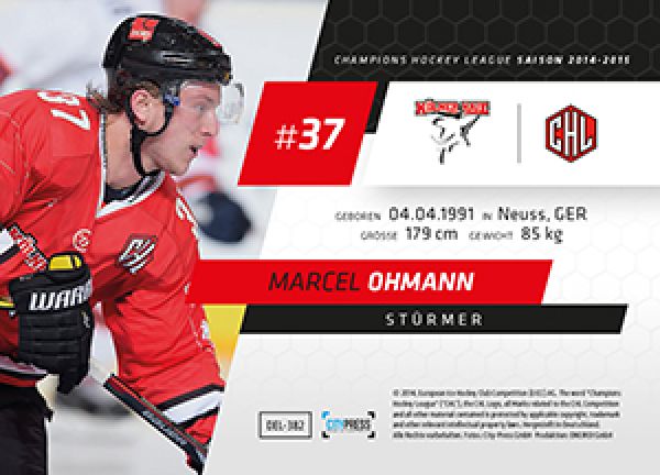 DEL 2014-15 CityPress - No 382 - Marcel Ohmann