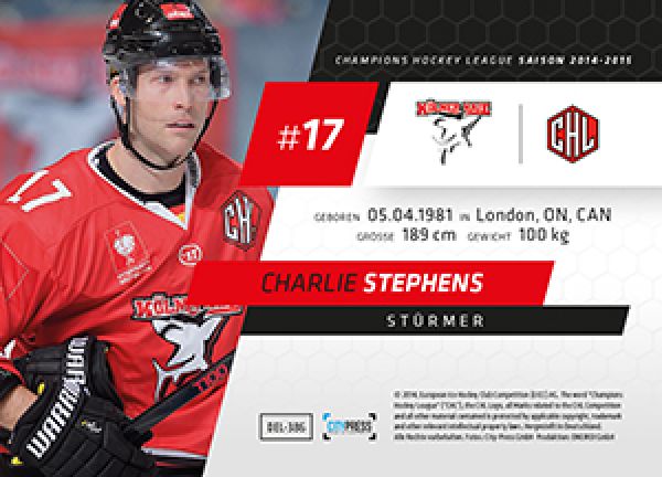 DEL 2014-15 CityPress - No 386 - Charlie Stephens