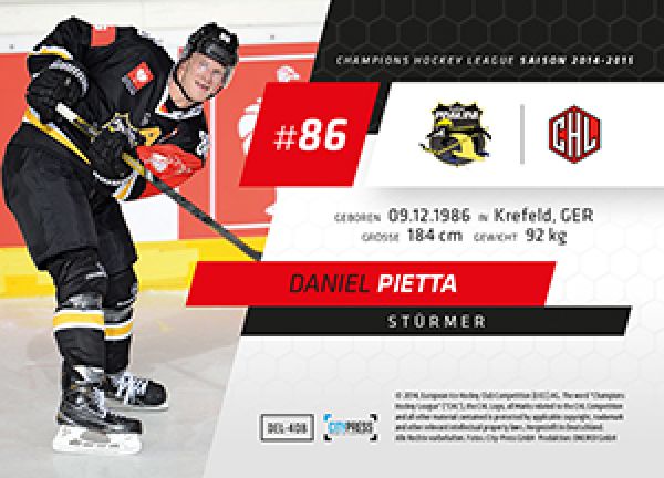 DEL 2014-15 CityPress - No 408 - Daniel Pietta