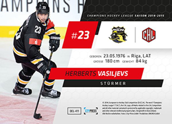 DEL 2014-15 CityPress - No 411 - Herberts Vasiljevs