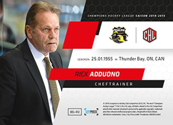 DEL 2014-15 CityPress - No 412 - Rick Adduono