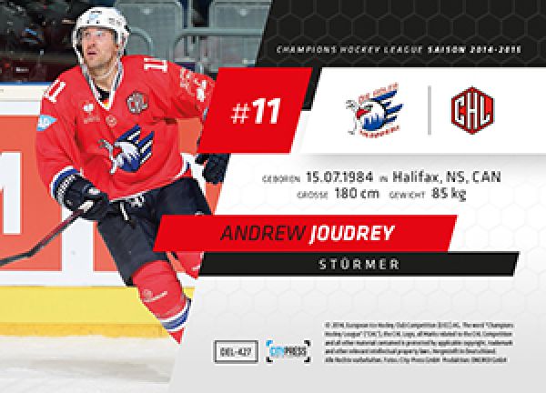 DEL 2014-15 CityPress - No 427 - Andrew Joudrey