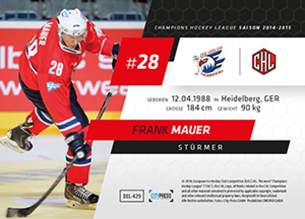 DEL 2014-15 CityPress - No 429 - Frank Mauer