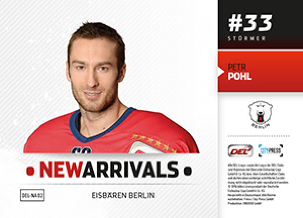 DEL 2014-15 CityPress Premium New Arrivals - No NA02 - Petr Pohl