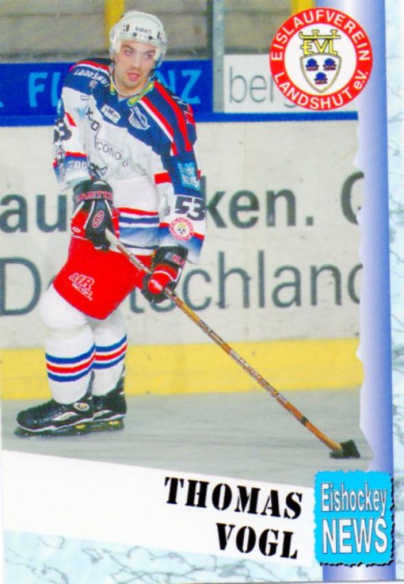 DEL 1999 / 00 Oberliga EV Landshut - No 08 - Thomas Vogl