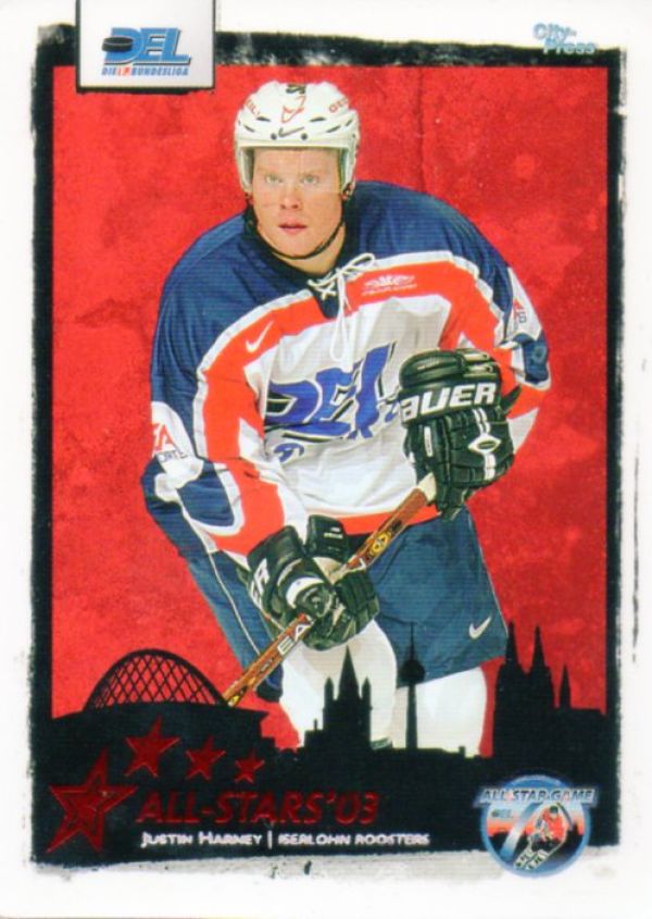 DEL 2003/04 CityPress DEL All-Stars - No AS04 - Justin Harney