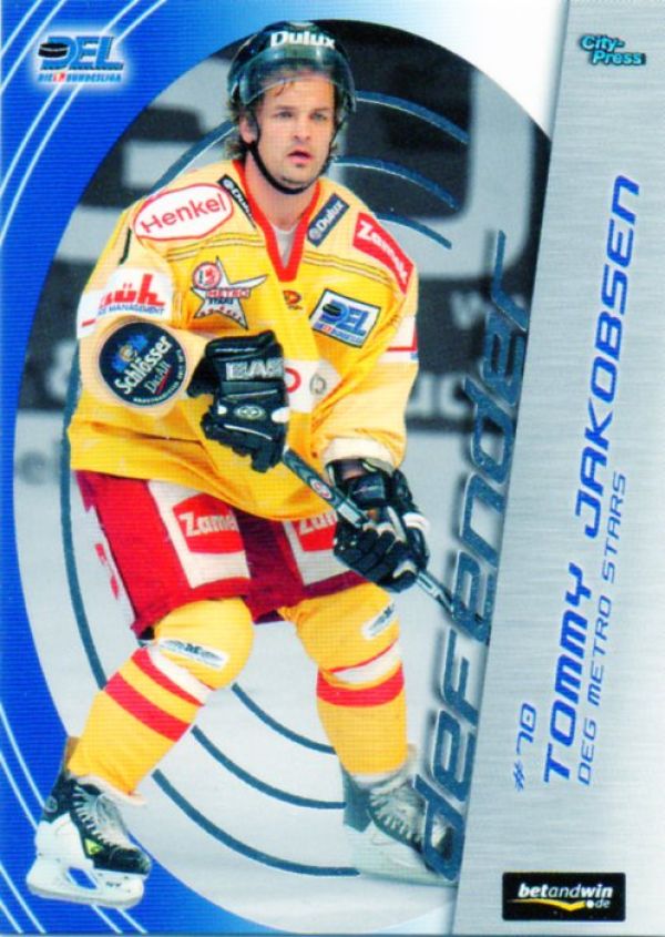 DEL 2005/06 CityPress DEL Defender - No DF09 - Tommy Jakobsen