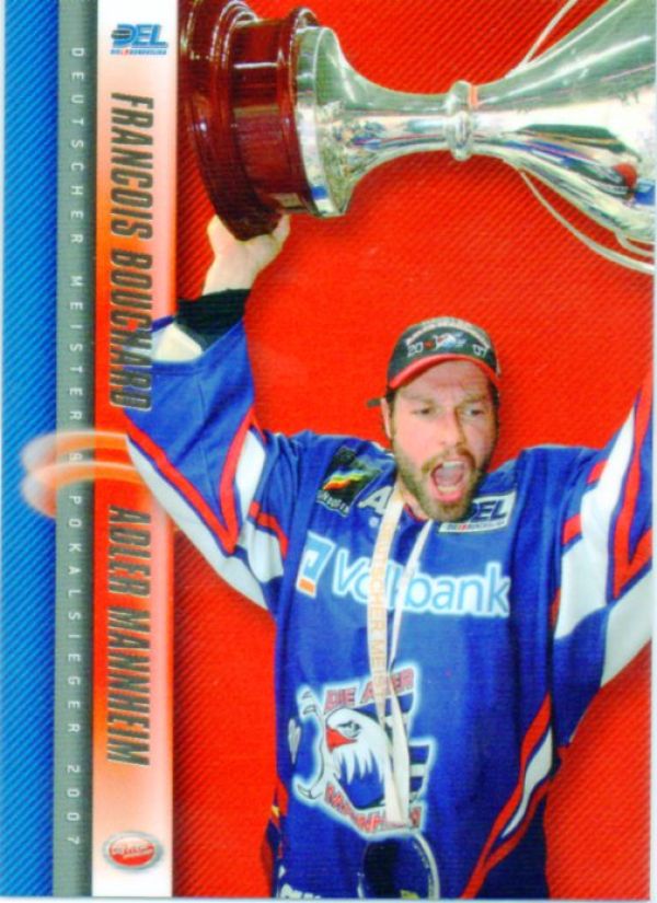 DEL 2007 / 08 CityPress Adler Mannheim Master Set - No DC03 - Francois Bouchard