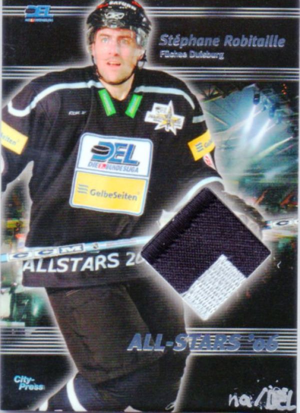 DEL 2007 / 08 CityPress DEL Allstars 2006 Jerseys - No AS016 - Stéphane Robitaille