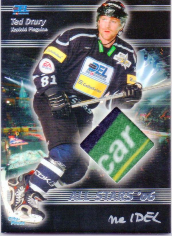 DEL 2007 / 08 CityPress DEL Allstars 2006 Jerseys - No AS004 - Ted Drury