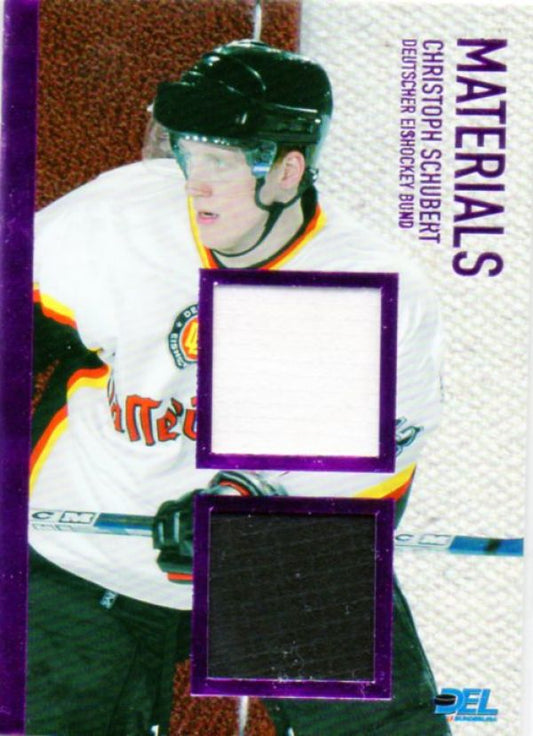 DEL 2008/09 CityPress Jersey Card Materials - No MA11 - Christoph Schubert