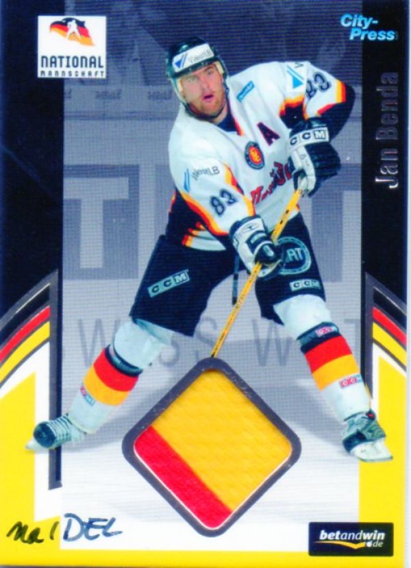 DEL 2005/06 CityPress jersey card DEB - No TR01 - Jan Benda